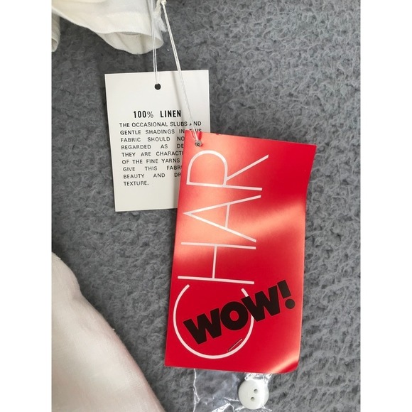 Vintage NWT Vested Romper Size 12 Casual Chic Beachwear Ivory Matching Earrings* - Picture 10 of 13